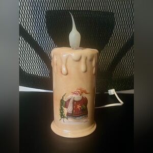 Christmas Snowman Candle Lamp 9”